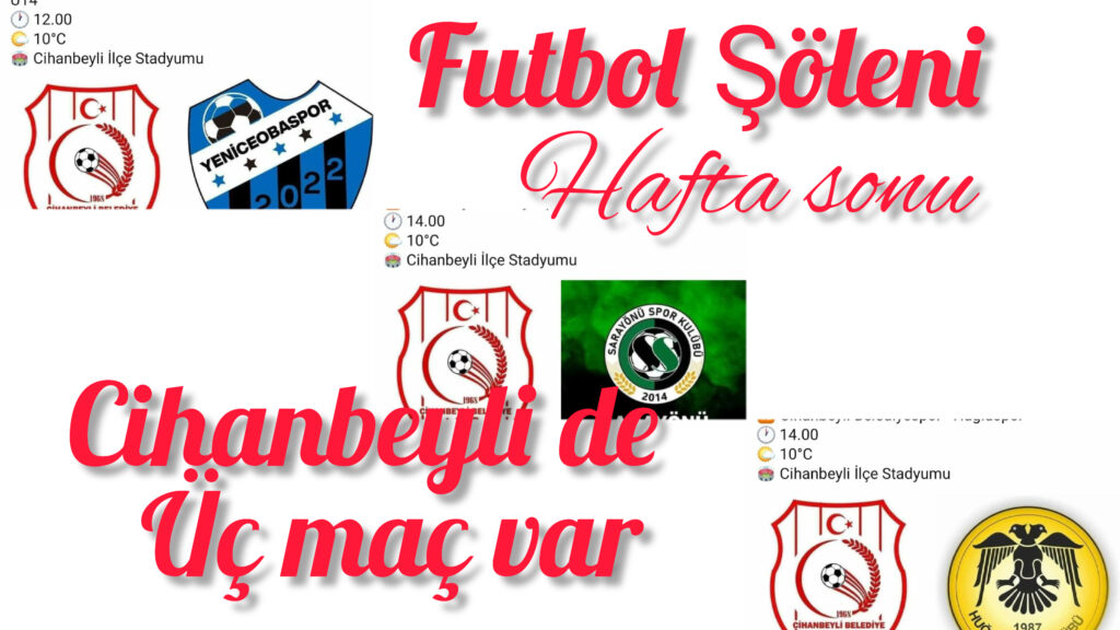 Cihanbeyli de Hafta sonu Futbol Şöleni
