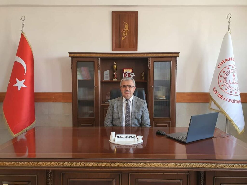 Cihanbeyli İlçe Milli Eğitim Müdürü Mehmet Sarıtaş Cumhuriyet Bayramı Mesajı